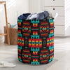 Black Native Tribes Pattern Laundry Basket 13 NBD