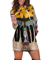 Native Coyote Spirit Hoodie Dress
