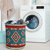 Ethnic Geometric Red Pattern Laundry Basket NBD