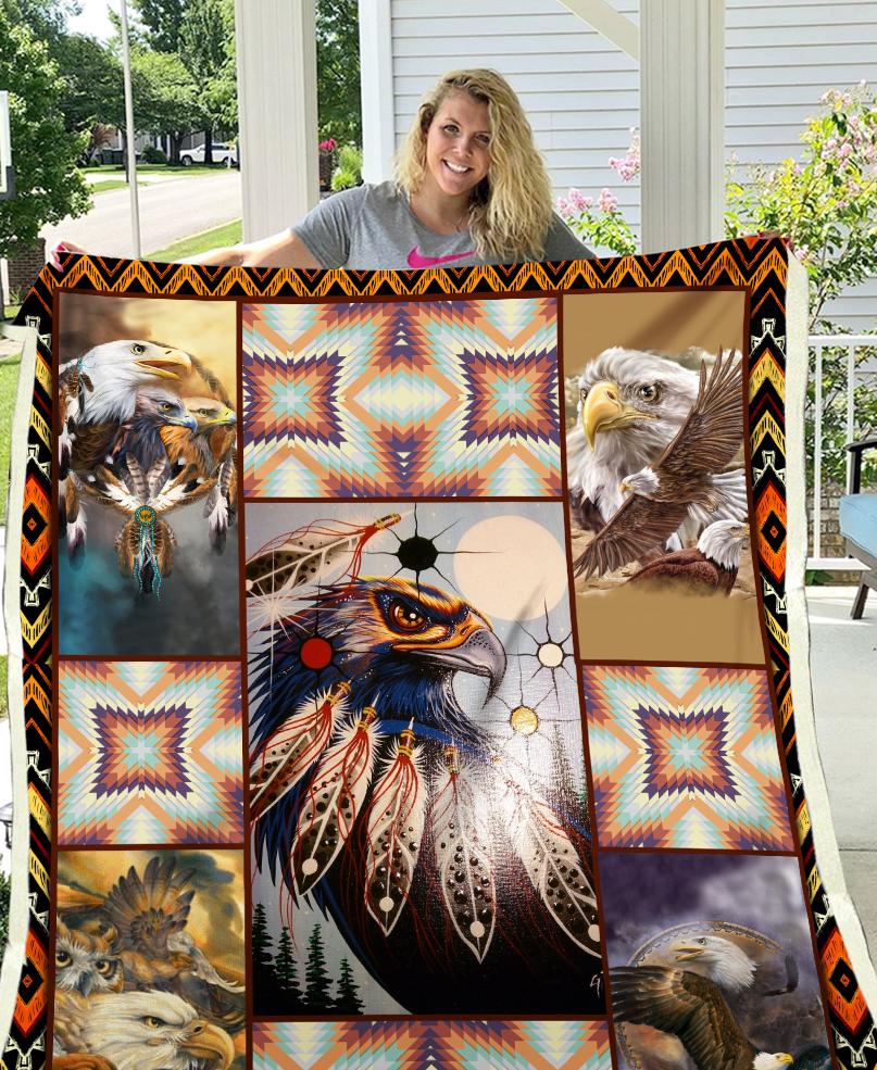 Native Eagles Fleece Blanket
