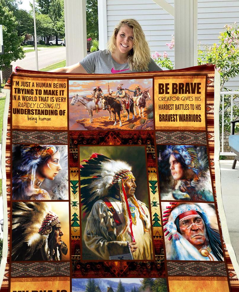 Native Chief Fleece Blanket