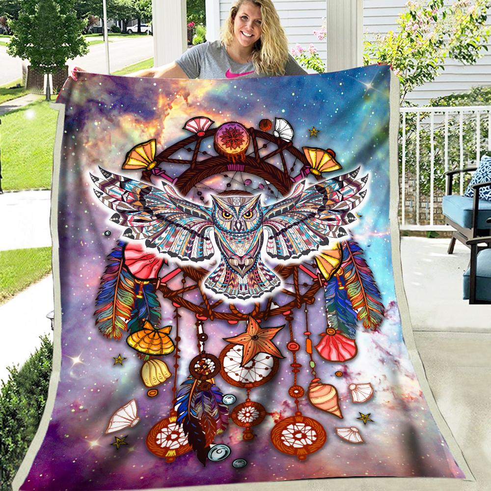 Owl Fleece Blanket