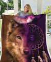 Wolf Native Fleece Blanket