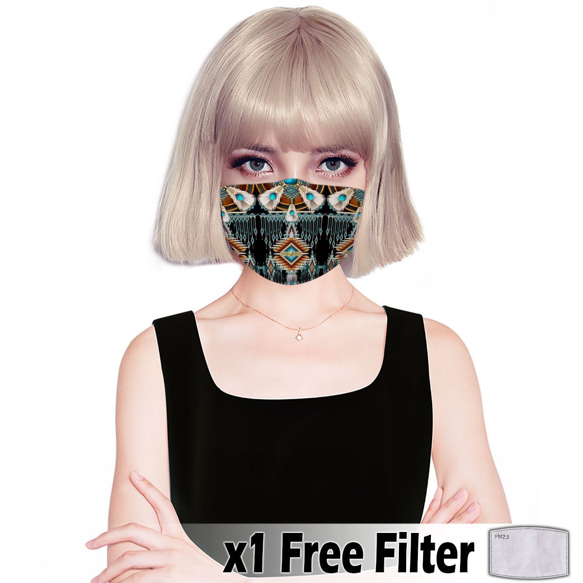 Native American Print Mask 22 NBD