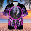 Native Wolf Violet Hawaiian Shirt NBD