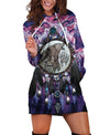 Purple Bear Dream Hoodie Dress
