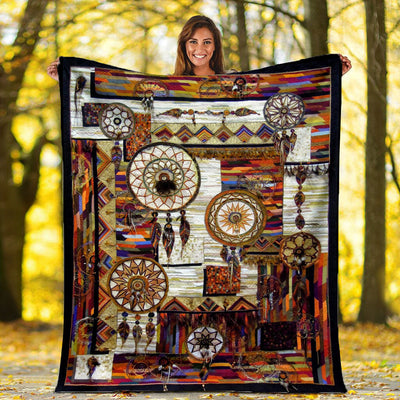 Native Dreamcatcher Fleece Blanket