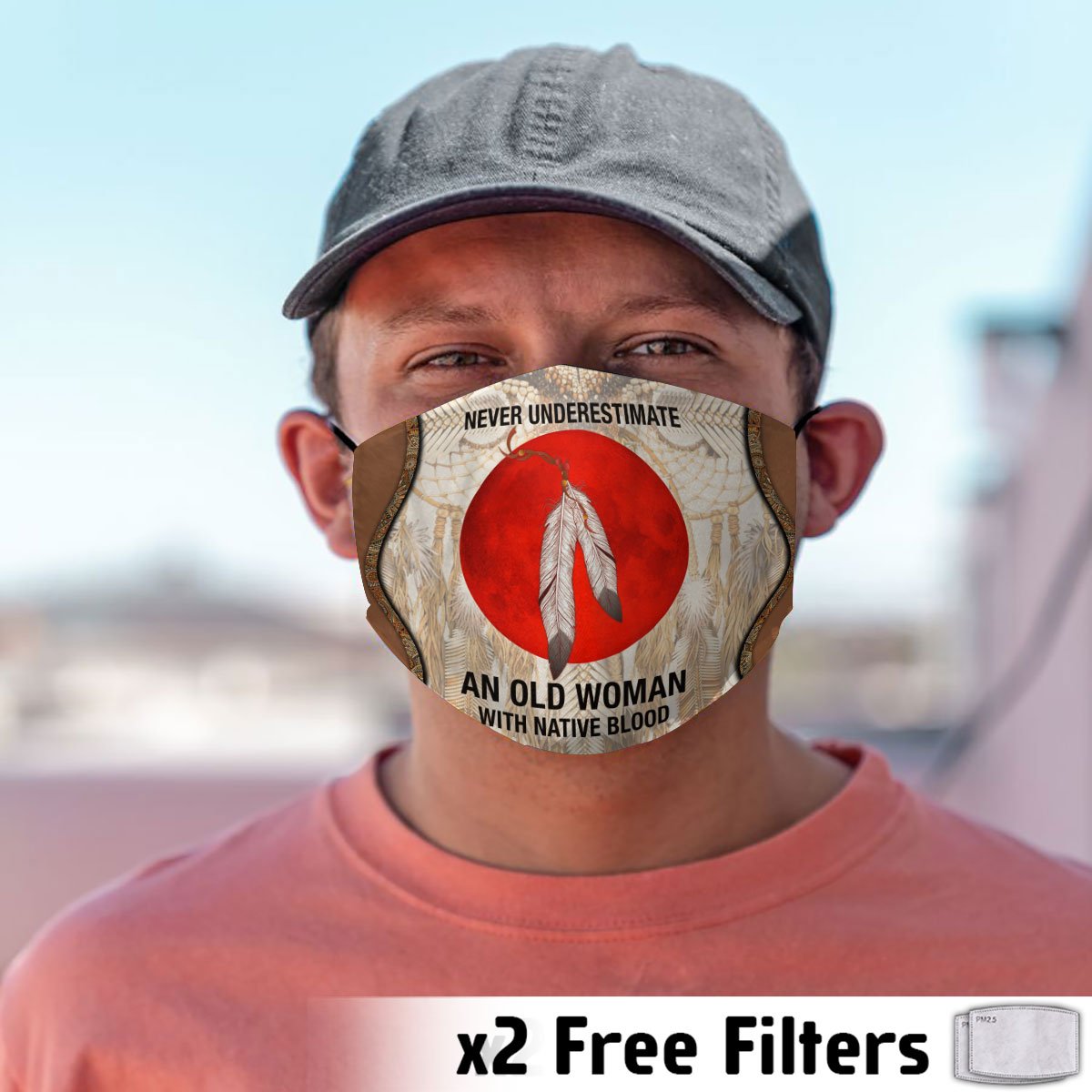 Never underestimate an old woman with native blood Mask NBD