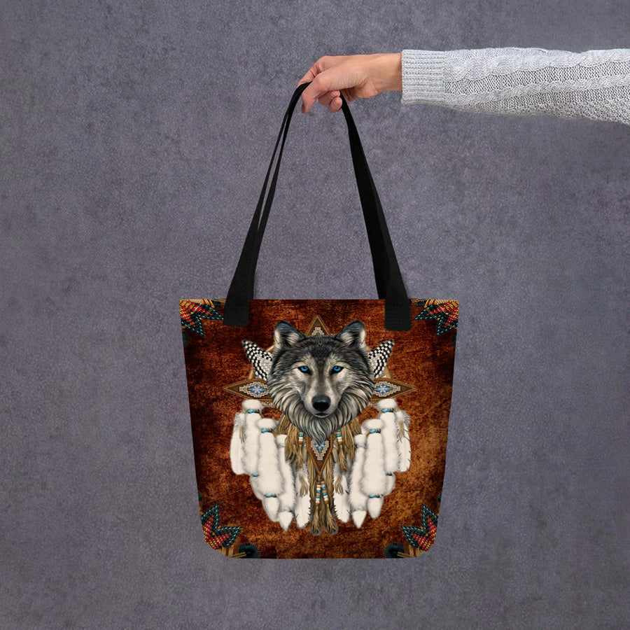 Wolf Native American Tote bag NBD