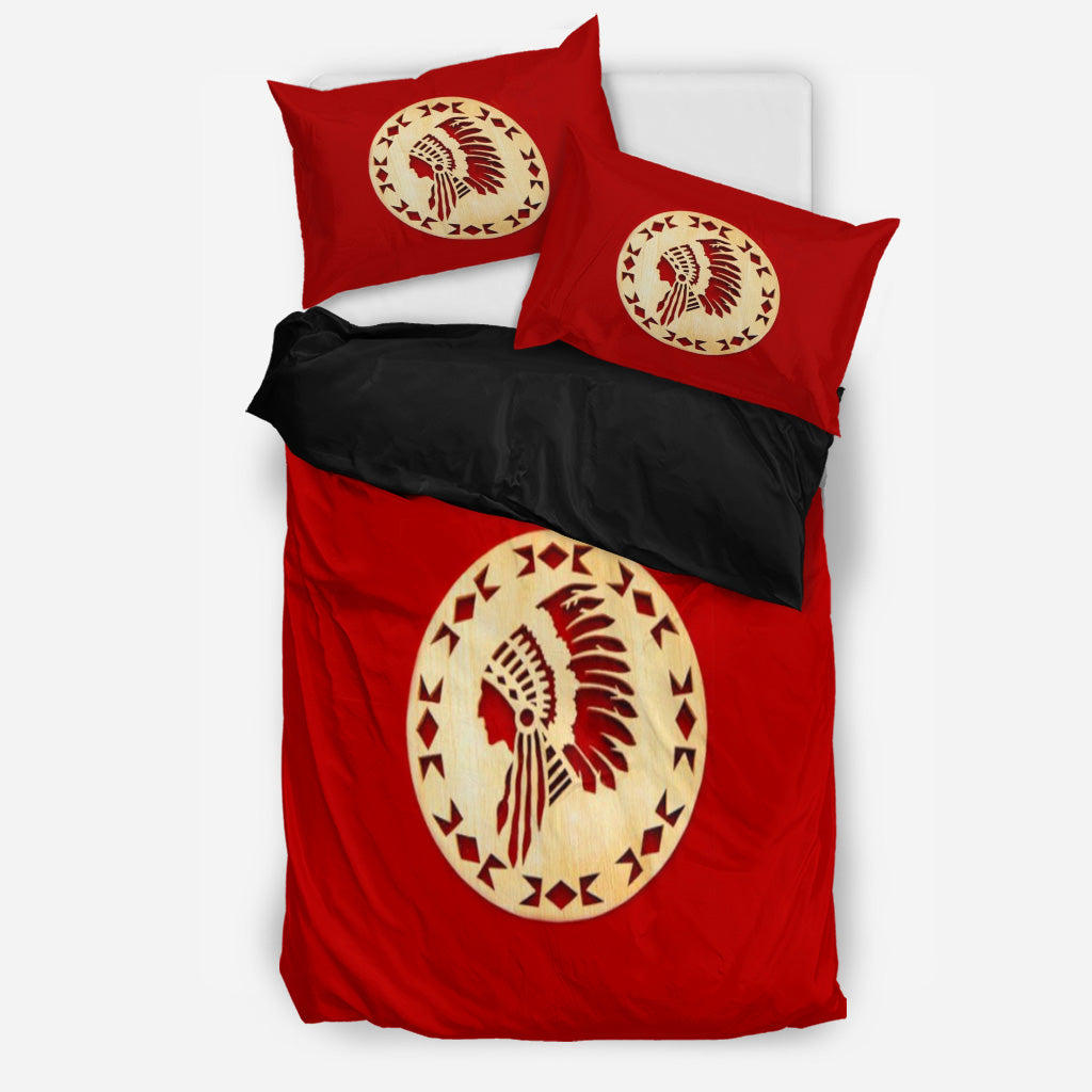 Red Native Bedding Set