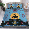 Blue Native Ride Horse Bedding Set