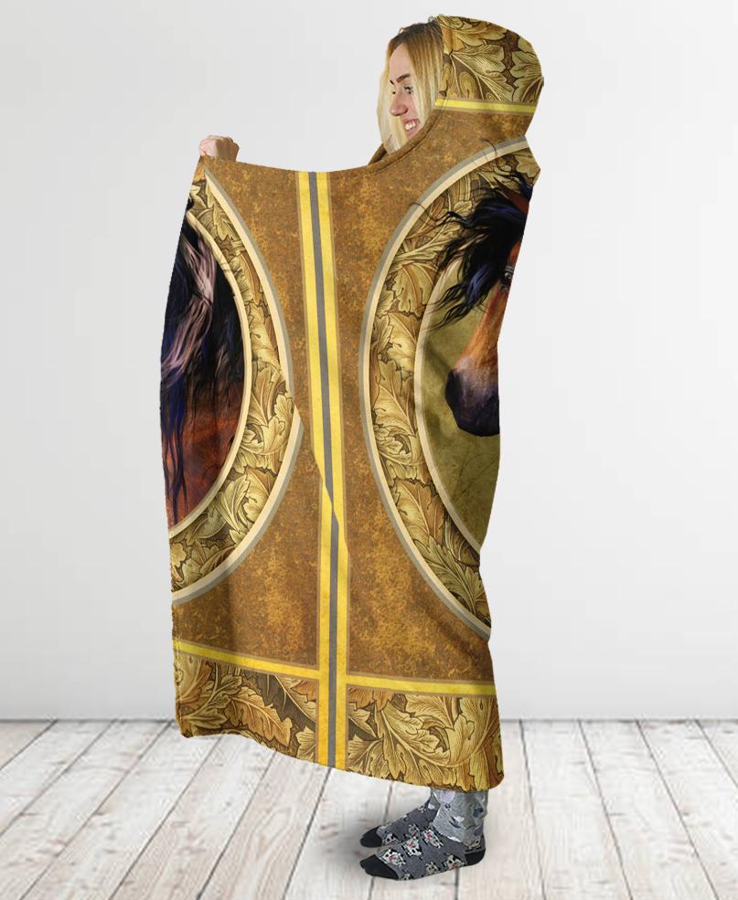 Horse Feather Hooded Blanket NBD