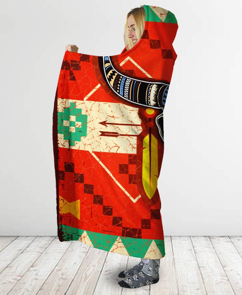 Buffalo Pattern Hooded Blanket NBD
