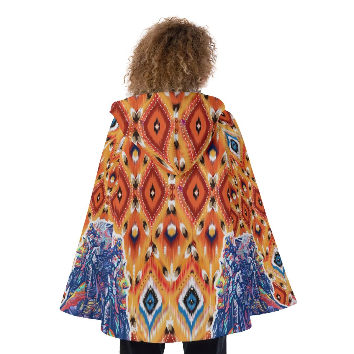 Native American Hooded Flared Coat NBD