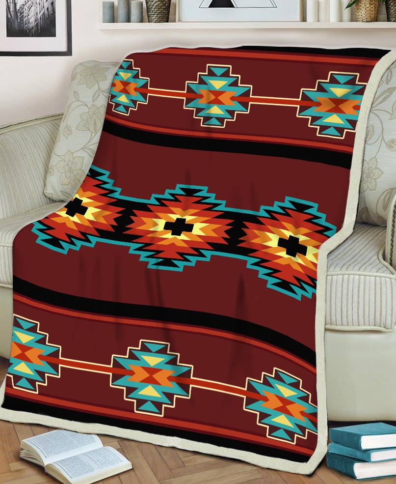 Brown Pattern Fleece Blanket