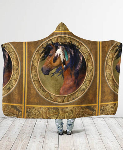 Horse Feather Hooded Blanket NBD