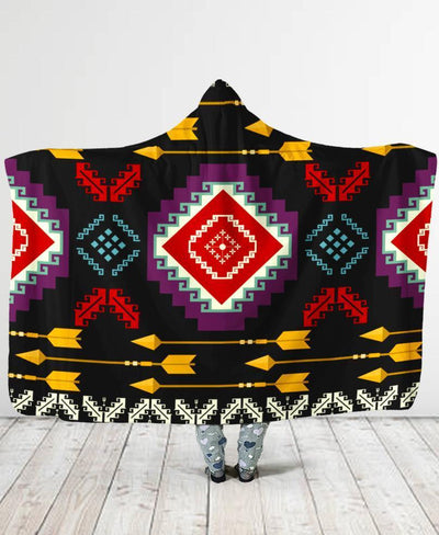 Connecting Pattern Hooded Blanket NBD