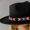 NACO Black Dusk Pattern Beaded Hatband
