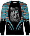 Native Girl Tribes Pattern Native American 3D Hoodie - Native American Pride Shop