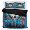 Blue Wolf Native American Bedding Set