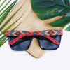 NACO Red Petals Pattern Handmade Beaded Sunglasses