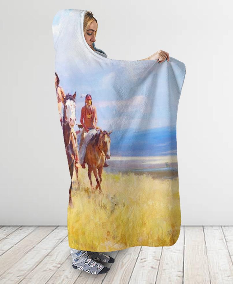 Native American Hooded Blanket NBD