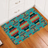 Blue Native Tribes Pattern Native American Doormat WCS