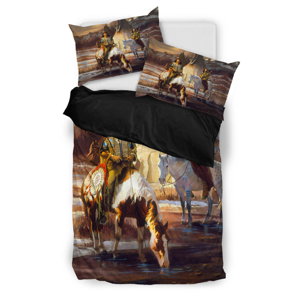 Native Village Life Bedding Set