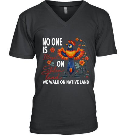 NO ONE IS ON WE WALK ON NATIVE LAND
