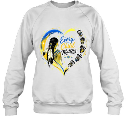 Native Heritage Feather Heart T-Shirt