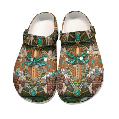 Native Pattern Clog Shoes For Adult and Kid 89148 New