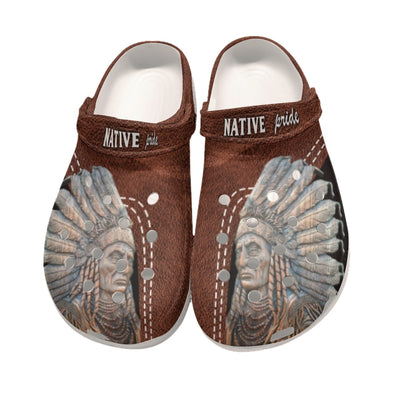 Native Pattern Clog Shoes For Adult and Kid 89181 New