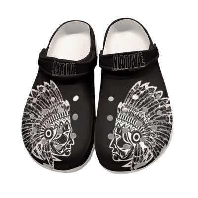 Native Pattern Clog Shoes For Adult and Kid 89162 New