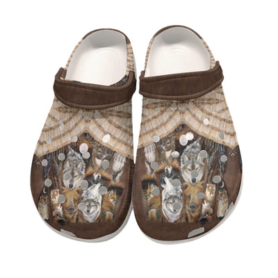 Native Pattern Clog Shoes For Adult and Kid 89178 New