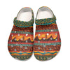 Native Pattern Clog Shoes For Adult and Kid 89159 New