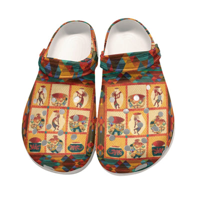 Native Pattern Clog Shoes For Adult and Kid 89153 New