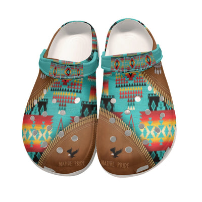 Native Pattern Clog Shoes For Adult and Kid 89154 New