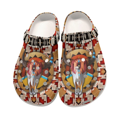 Native Pattern Clog Shoes For Adult and Kid 89175 New