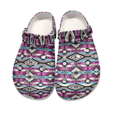 Native Pattern Clog Shoes For Adult and Kid 89138 New