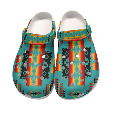 Native Pattern Clog Shoes For Adult and Kid 89173 New