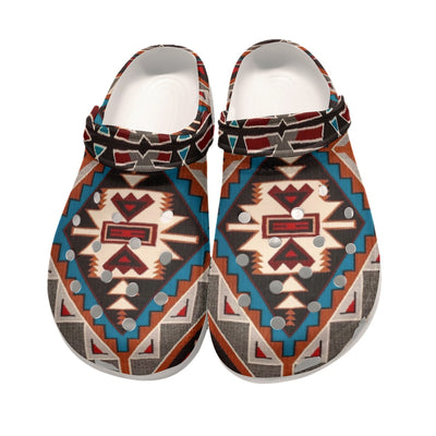 Native Pattern Clog Shoes For Adult and Kid 89166 New