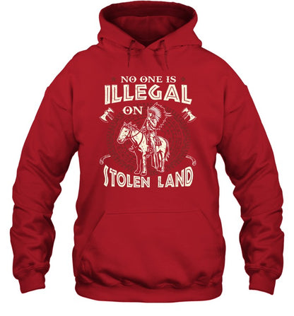 NO ONE IS ILLEGAL ON ITOLEN LAND
