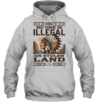 NO ONE IS ILLEGAL ON STOLEN LAND