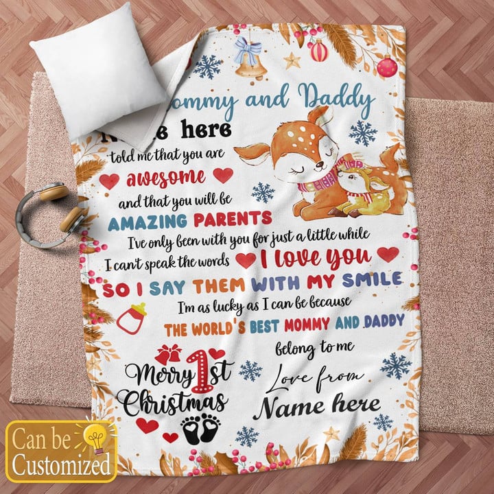 Personalized 1st Christmas Gift - Mommy And Daddy