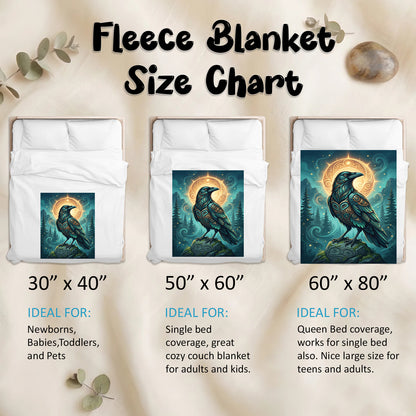 Native American Raven Art Premium Blanket