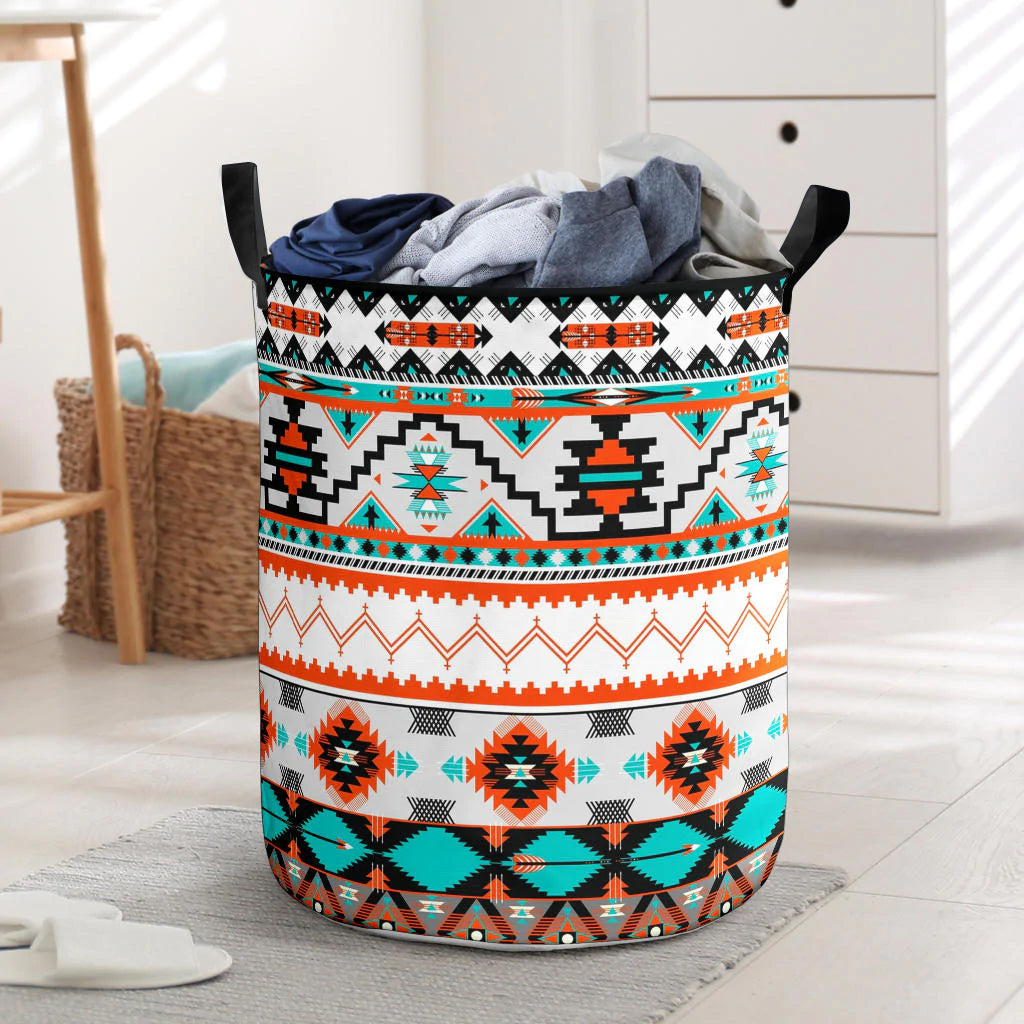 Border Design Patterns Laundry Basket NBD