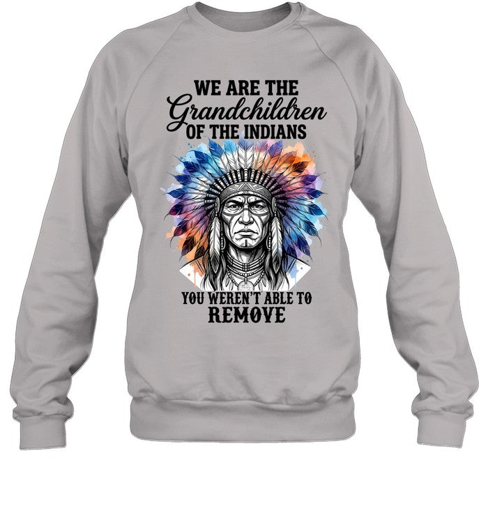 WE ARE THE Grandchildren OF THE INDIANS YOU WEREN'T ABLE TO REMOVE