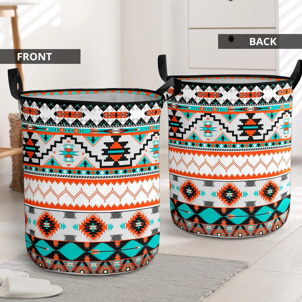 Border Design Patterns Laundry Basket NBD