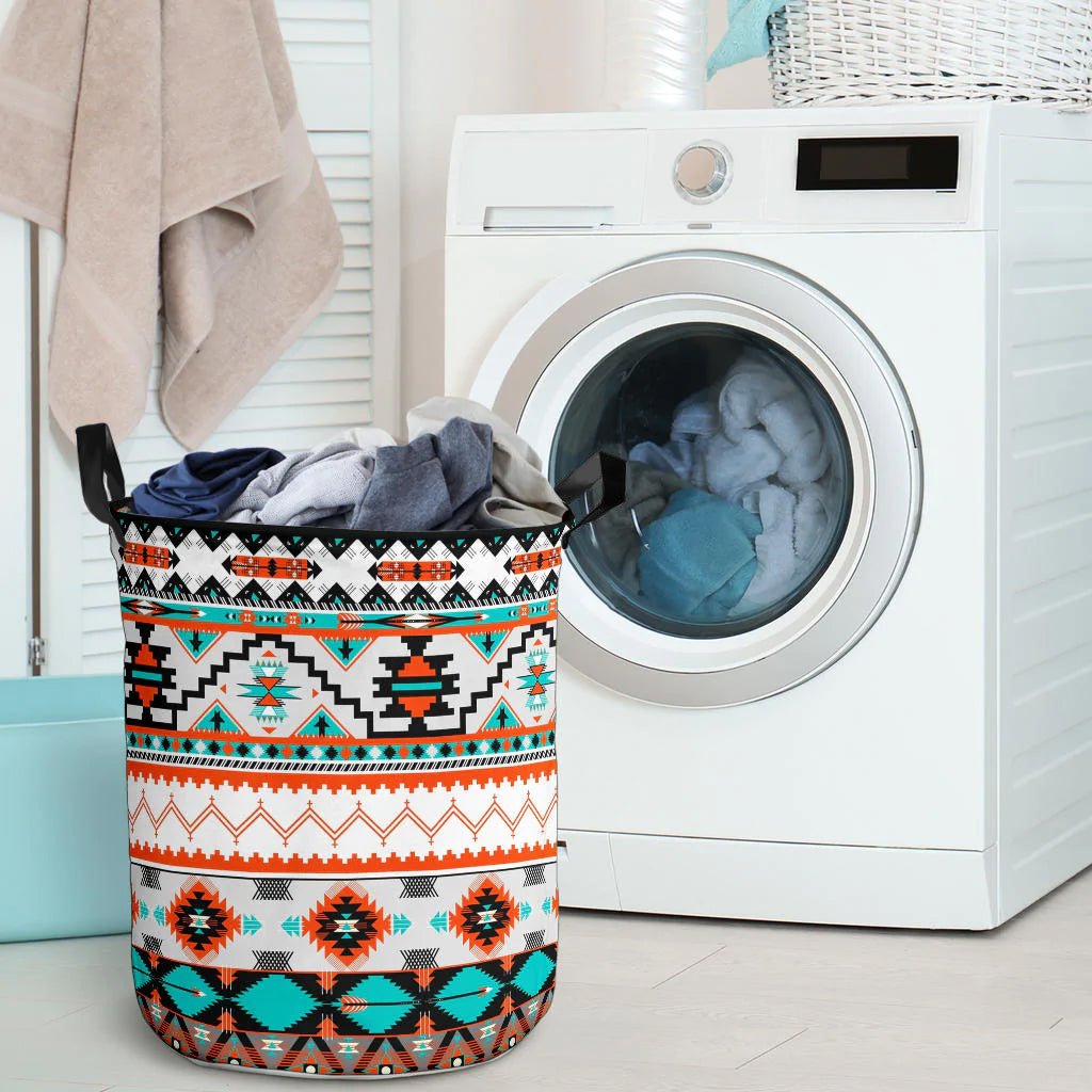 Border Design Patterns Laundry Basket NBD