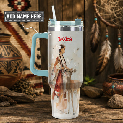 White Deer Heritage Personalized Tumbler